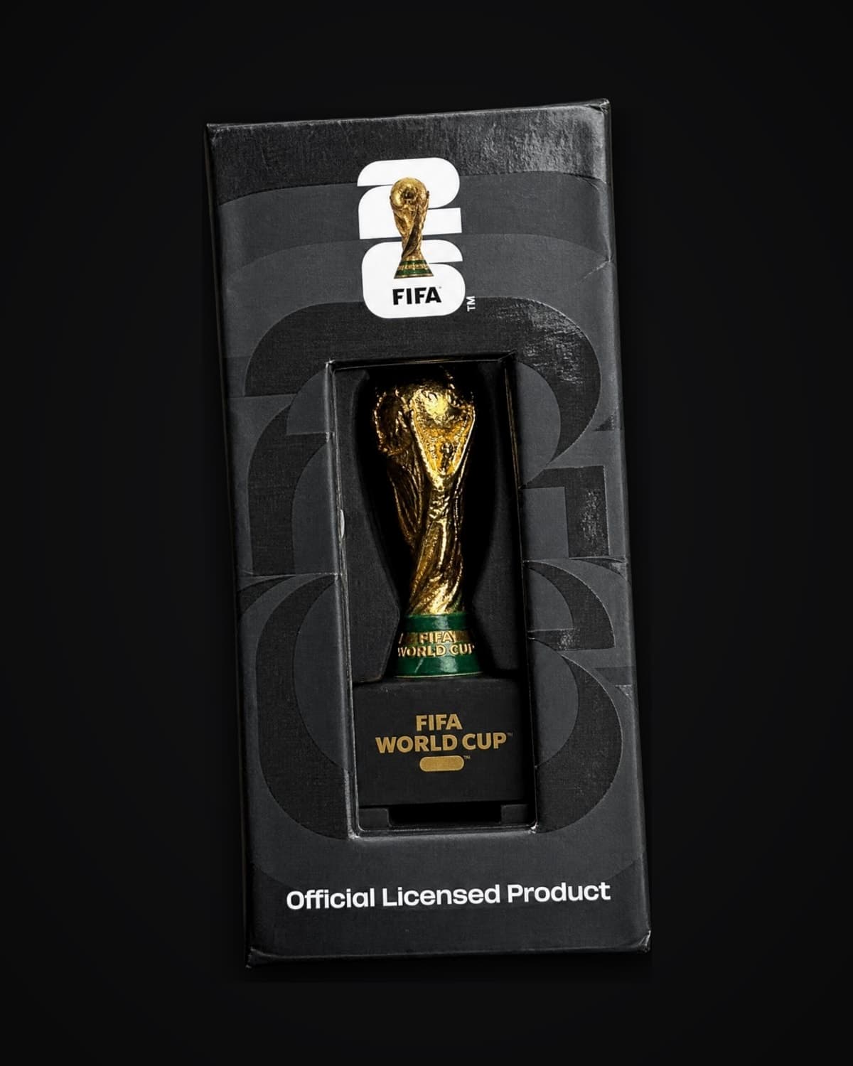Boxed FIFA World Cup trophy replica, officially licensed