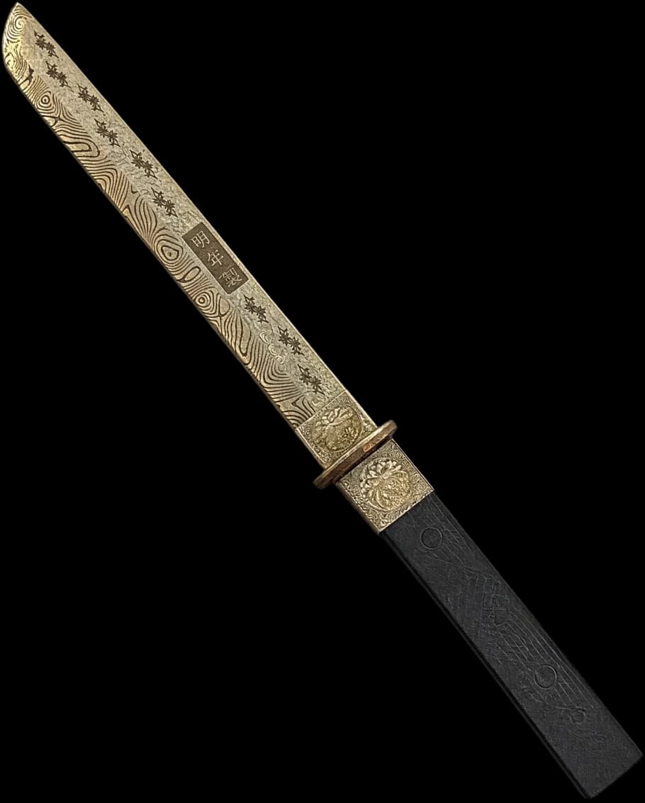 Engraved silver collectible blade from The Divine Weapons series