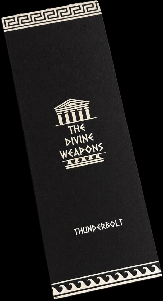 Black presentation box from The Divine Weapons series, Thunderbolt